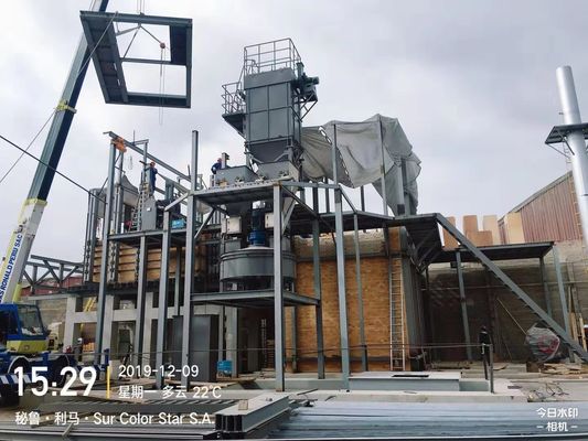 PLC Control Sodium Silicate Drying Furnace / Sodium Silicate Manufacturing Plant